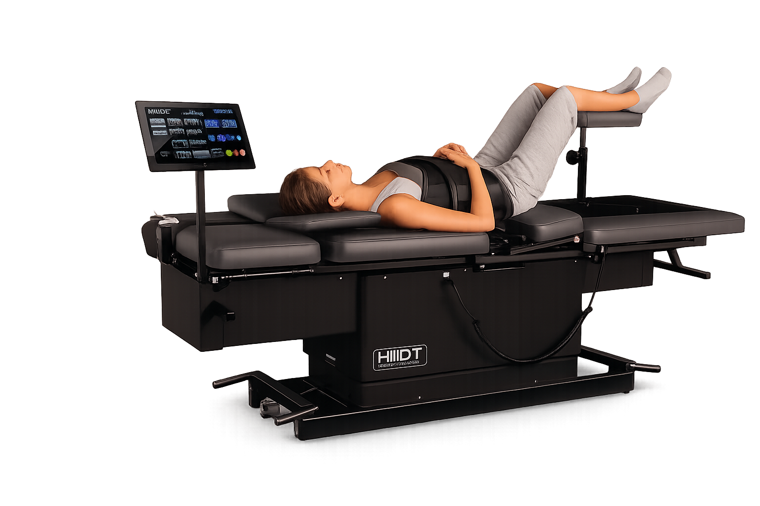 HillDT decompression table at 100% Chiropractic Austin Rosedale.