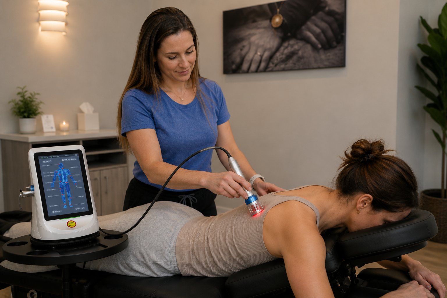 Class IV laser therapy at 100% Chiropractic Austin Rosedale
